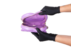 CHANEL COEUR LAMBSKIN QUILTED CC IN PURPLE
