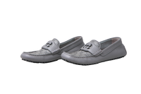 GUCCI MOCASSIM MENS INTERLOCKING G GRAY - 41 BR