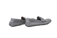 GUCCI MOCASSIM MENS INTERLOCKING G GRAY - 41 BR