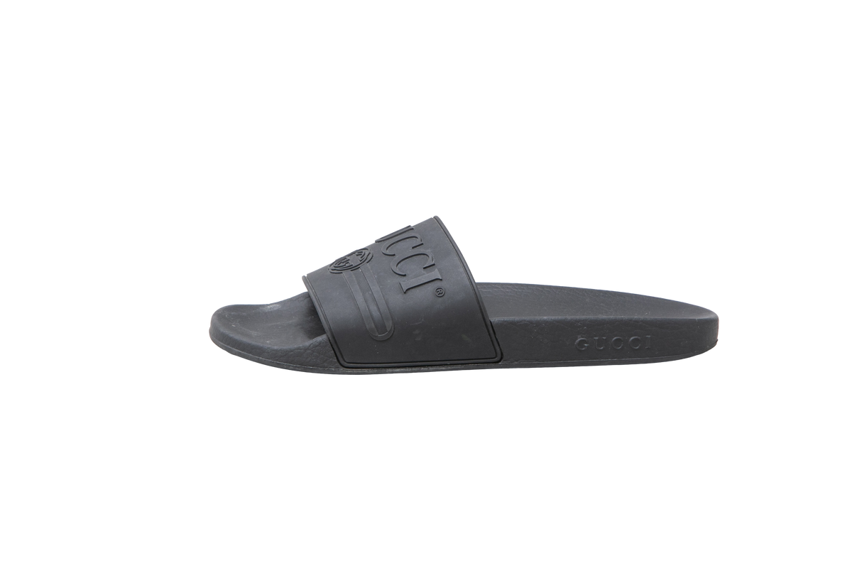 GUCCI SLIDE RUBBER BLACK - 40 BR