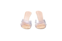 CHANEL SANDAL CC TRANSPARENT CROSS STRAP -  37 BR