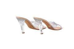 CHANEL SANDAL CC TRANSPARENT CROSS STRAP -  37 BR
