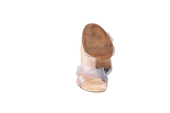 CHANEL SANDAL CC TRANSPARENT CROSS STRAP -  37 BR