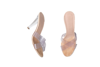 CHANEL SANDAL CC TRANSPARENT CROSS STRAP -  37 BR