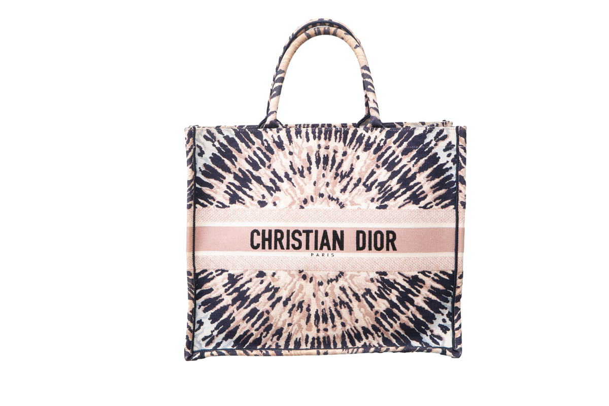 DESAPEGO JUJU NORREMOSE DIOR BOOK TOTE MULTICOLOR TIE EMBROIDERED