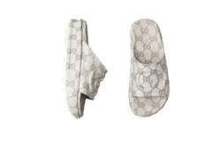 GUCCI SLIDE INTERLOCKING GG-EMBOSSED RUBBER PLATAFORM - 41 BR