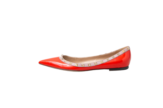 VALENTINO SAPATILHA ROCK BALLERINA RED - 38 BR