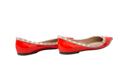 VALENTINO SAPATILHA ROCK BALLERINA RED - 38 BR