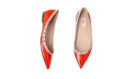VALENTINO SAPATILHA ROCK BALLERINA RED - 38 BR