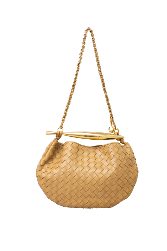 DESAPEGO JUJU NORREMOSE BOTTEGA SARDINE MEDIUM DARK PRALINE WITH CHAIN