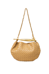 DESAPEGO JUJU NORREMOSE BOTTEGA SARDINE MEDIUM DARK PRALINE WITH CHAIN