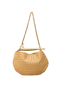 DESAPEGO JUJU NORREMOSE BOTTEGA SARDINE MEDIUM DARK PRALINE WITH CHAIN