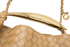 DESAPEGO JUJU NORREMOSE BOTTEGA SARDINE MEDIUM DARK PRALINE WITH CHAIN