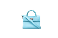 DIOR DIOREVER MINI FLAP GRIANED SKY BLUE