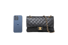CHANEL CLASSIC DF MEDIUM LAMBSKIN BLACK