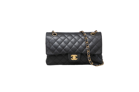 CHANEL CLASSIC DF MEDIUM LAMBSKIN BLACK