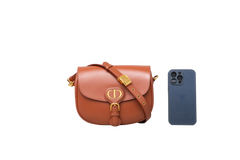 DESAPEGO JUJU NORREMOSE DIOR BOBBY MEDIUM CALFSKIN BOX CAMEL