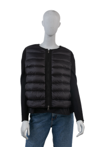 MONCLER MAGLIONE TRICOT CARDIGAN BLACK