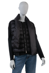 MONCLER MAGLIONE TRICOT CARDIGAN BLACK