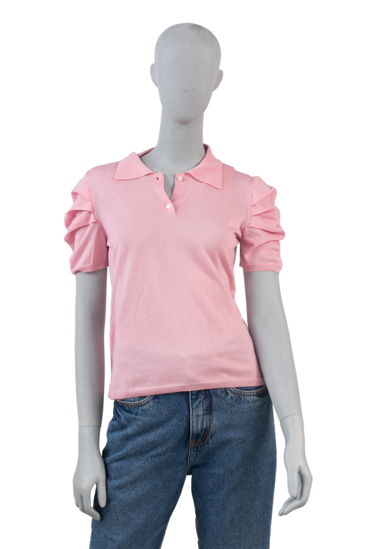 MIU MIU BLUSA POLO CASHMERE ROSE