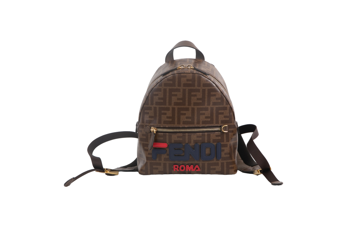 FENDI X FILA BACKPACK MINI FF BROWN