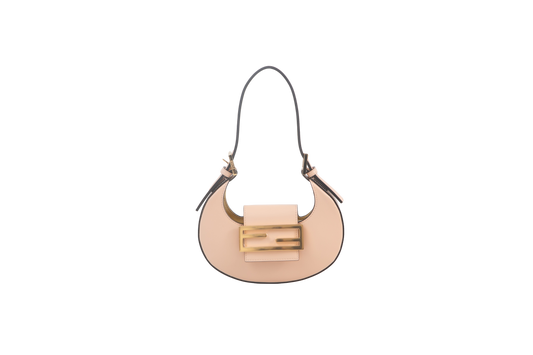 FENDI HOBO SATEN MINI COOKIE LIGHT PEACH