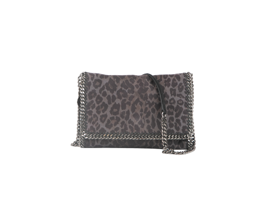 STELLA MCCARTNEY FALABELLA SHAGGY MESSENGER LEOPARD