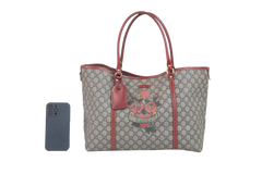 GUCCI JOY TOTE TATTOO RED & CANVAS