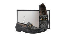 GUCCI LOAFER HERRINGBONE BEE HORSEBIT MENS - 39 1/2 BR