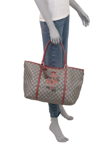 GUCCI JOY TOTE TATTOO RED & CANVAS