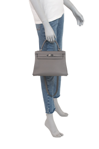 HERMÈS KELLY 28 RETOURNE GRIS ETAIN