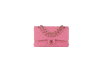 CHANEL D FLAP MEDIUM LAMBSKIN PINK RAINBOW