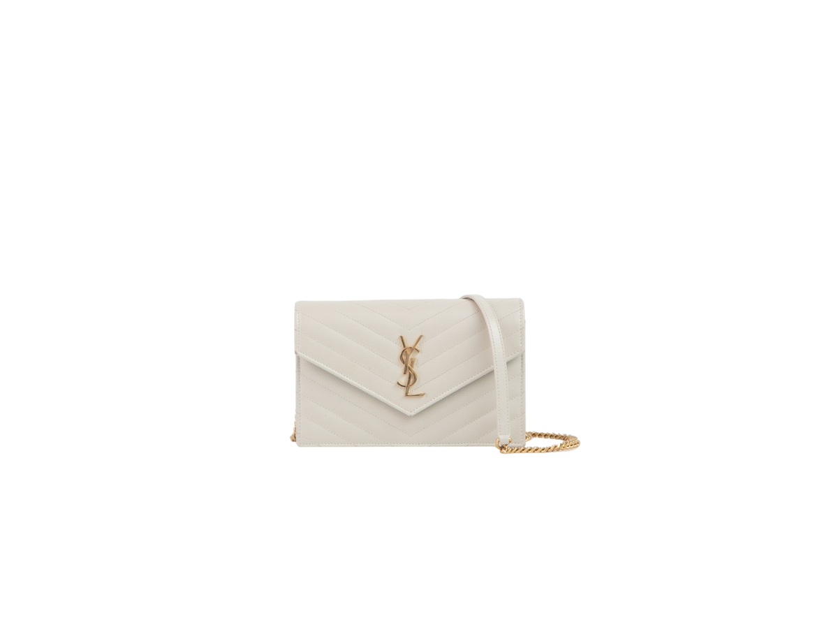 YSL WOC CHEVRON OFF WHITE