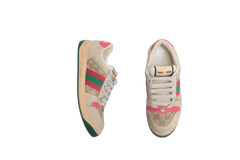 DESAPEGO THASSIA NAVES GUCCI SNEAKER SCREENER TODDLER WEB PINK - 37 BR
