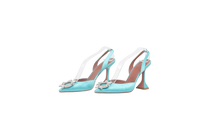 DESAPEGO THASSIA NAVES AMINA SLINGBACK PUMPS BEGUM 95 SATIN TURQUOISE - 37 BR