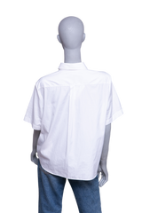DIOR CROPPED BUTTON-UP BLOUSE WHITE