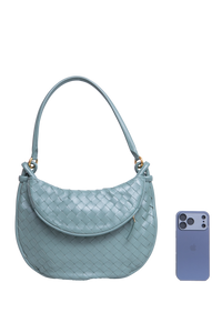 BOTTEGA GEMELI MEDIUM INTRECCIATO SAGE GREEN