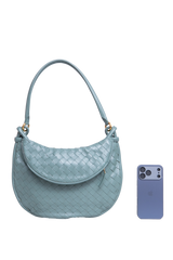 BOTTEGA GEMELI MEDIUM INTRECCIATO SAGE GREEN