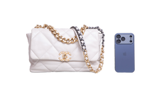 CHANEL 19 LARGE FLAP LAMBSKIN IVOIRE