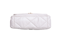 CHANEL 19 LARGE FLAP LAMBSKIN IVOIRE