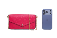 LV POCHETTE FÉLICIE MONOGRAM EMPREINTE RED