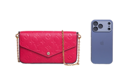 LV POCHETTE FÉLICIE MONOGRAM EMPREINTE RED