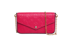 LV POCHETTE FÉLICIE MONOGRAM EMPREINTE RED