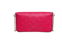 LV POCHETTE FÉLICIE MONOGRAM EMPREINTE RED