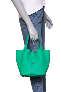 HERMÈS PICOTIN LOCK 22 MENTHE CLEMENCE