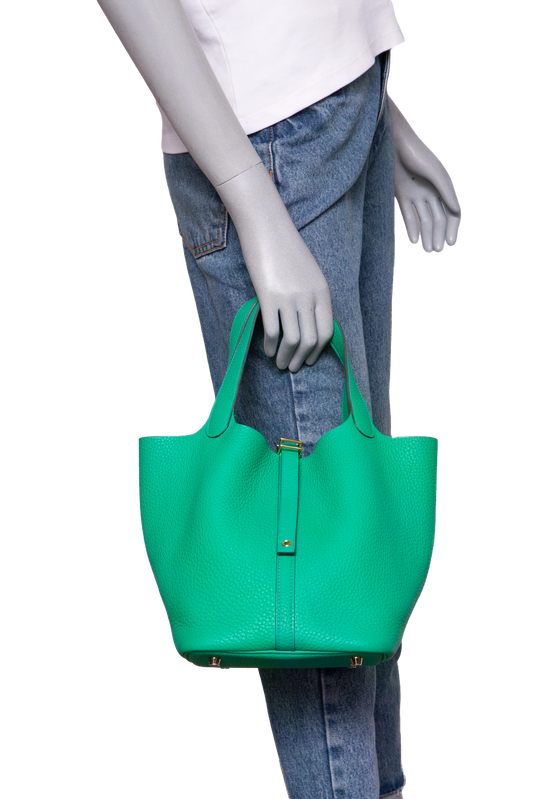 HERMÈS PICOTIN LOCK 22 MENTHE CLEMENCE