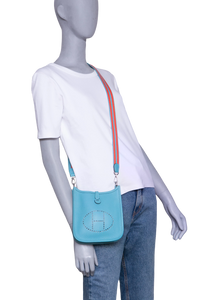 HERMÈS EVELYNE TPM 16 TAURILLON CLEMENCE BLUE JEAN