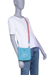 HERMÈS EVELYNE TPM 16 TAURILLON CLEMENCE BLUE JEAN