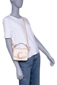 CHLOÉ C MINI SQUARE CREAM