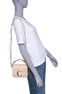 CHLOÉ C MINI SQUARE CREAM